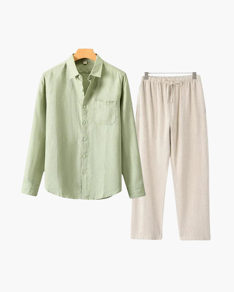 Branvel Leinen-Set (Langarm)