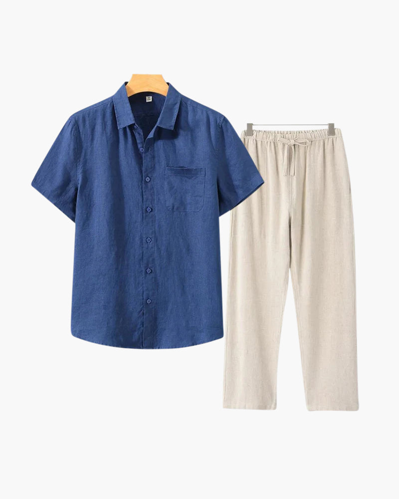 Branvel Leinen-Set (Kurzarm)
