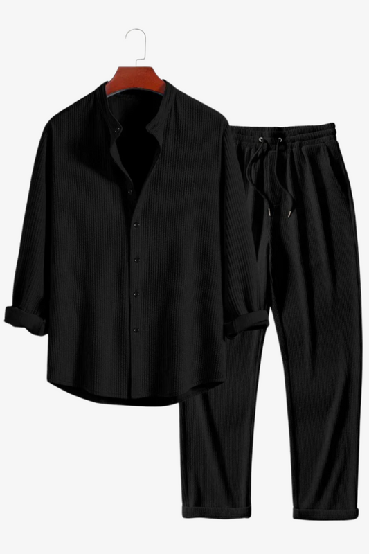 Zweiteiliges Herren-Set – Premium Schwarz