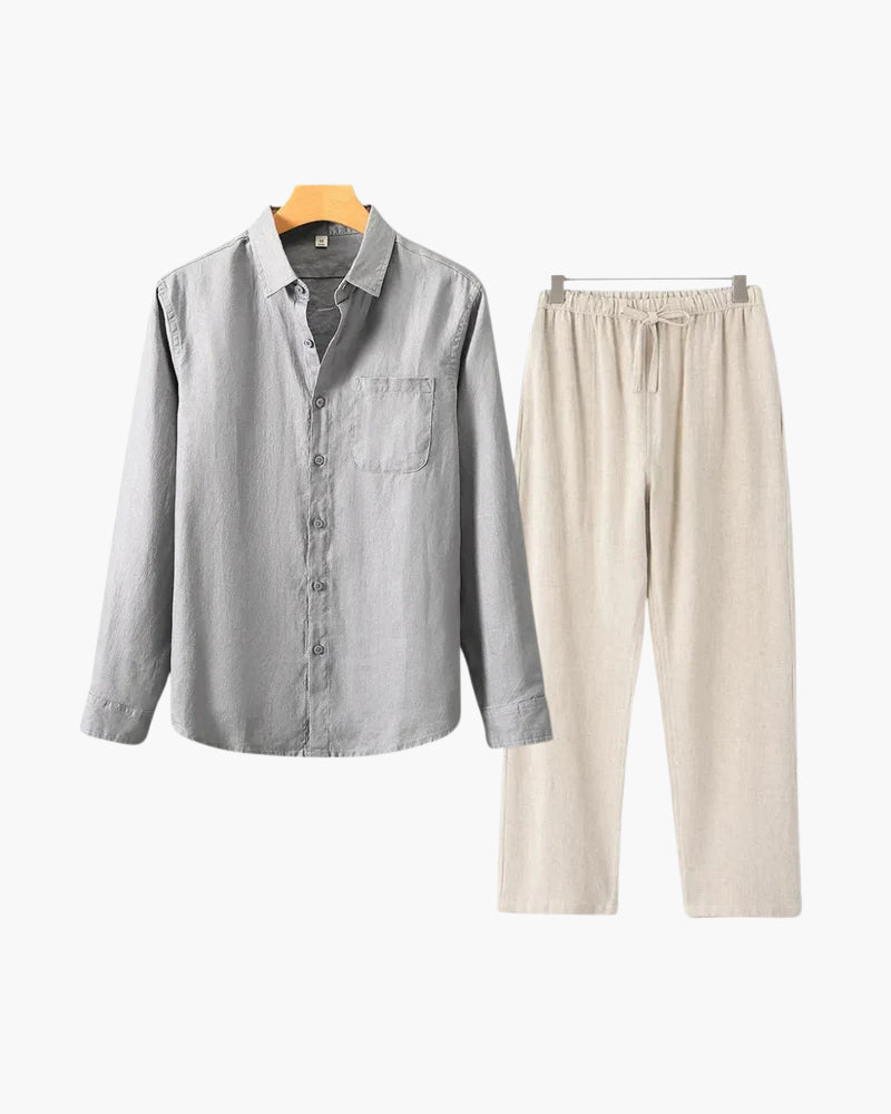 Branvel Leinen-Set (Langarm)