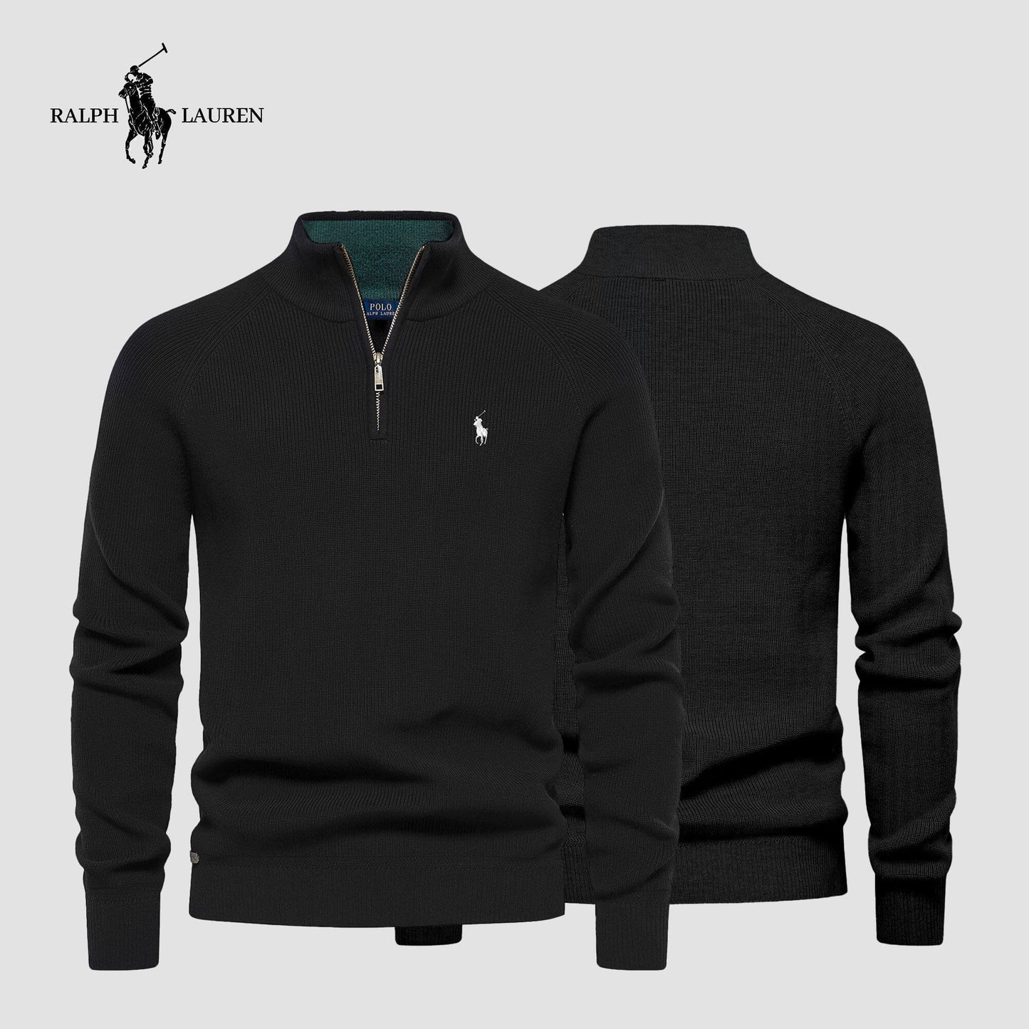R&L Herren-Pullover mit Reißverschluss (RABATT)
