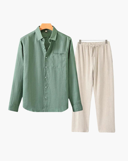 Branvel Leinen-Set (Langarm)