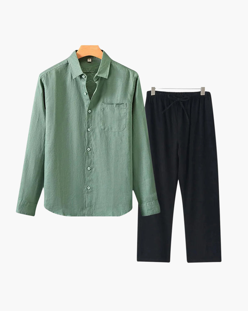 Branvel Leinen-Set (Langarm)