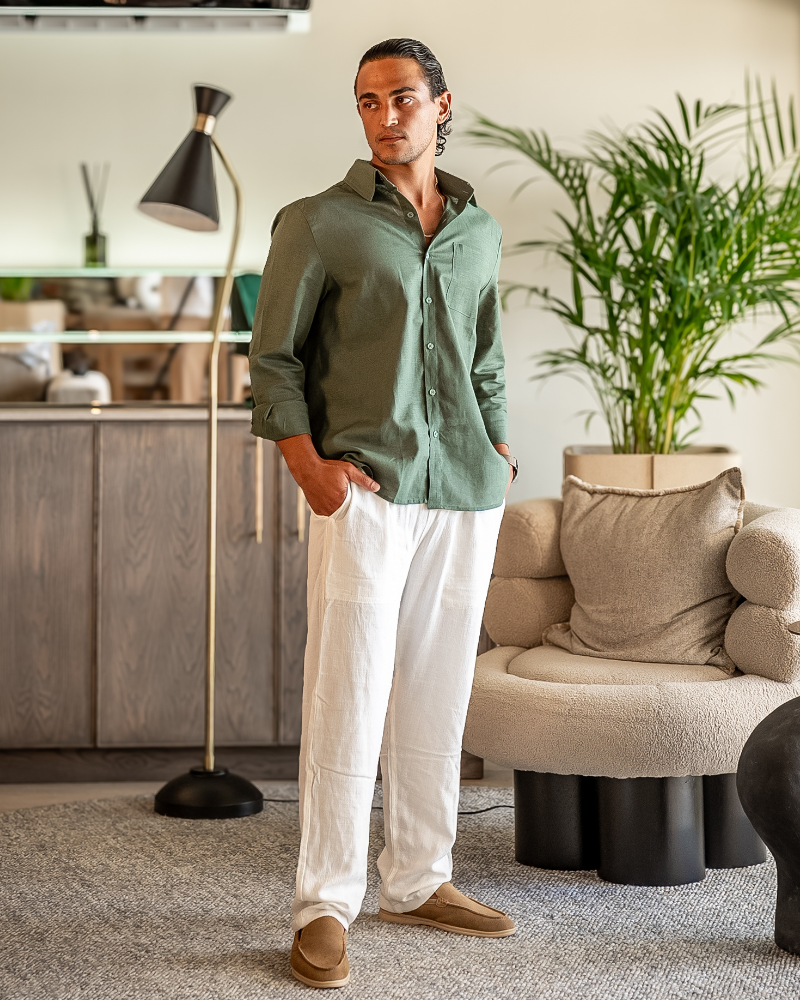 Branvel Leinen-Set (Langarm)