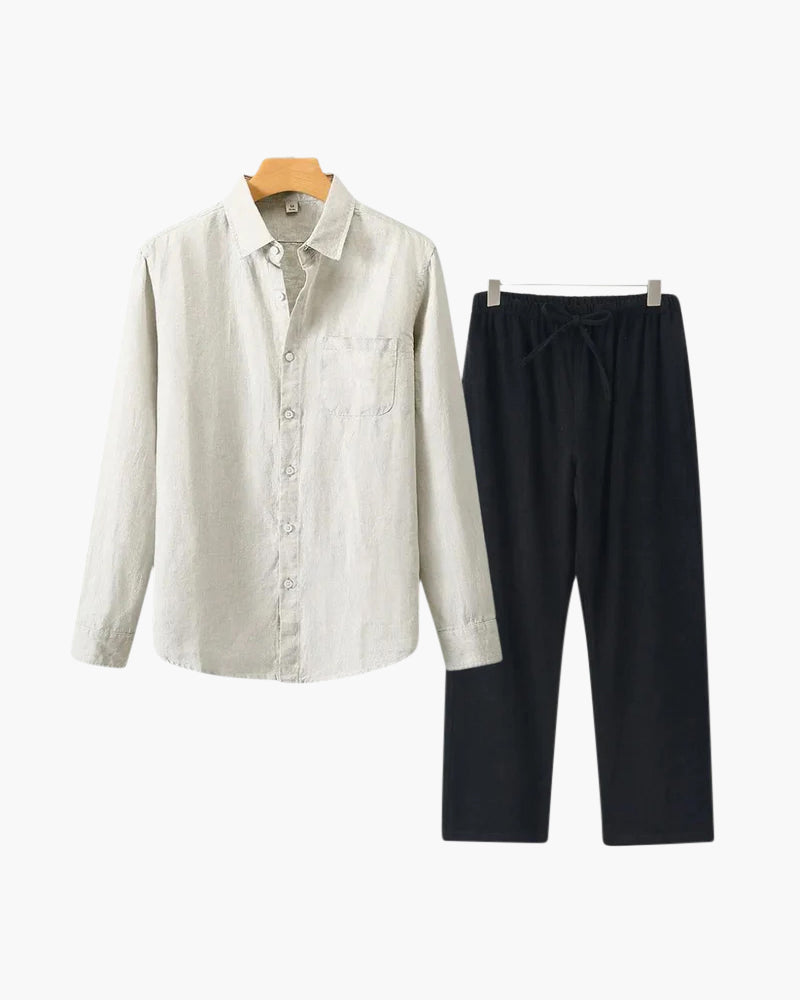 Branvel Leinen-Set (Langarm)