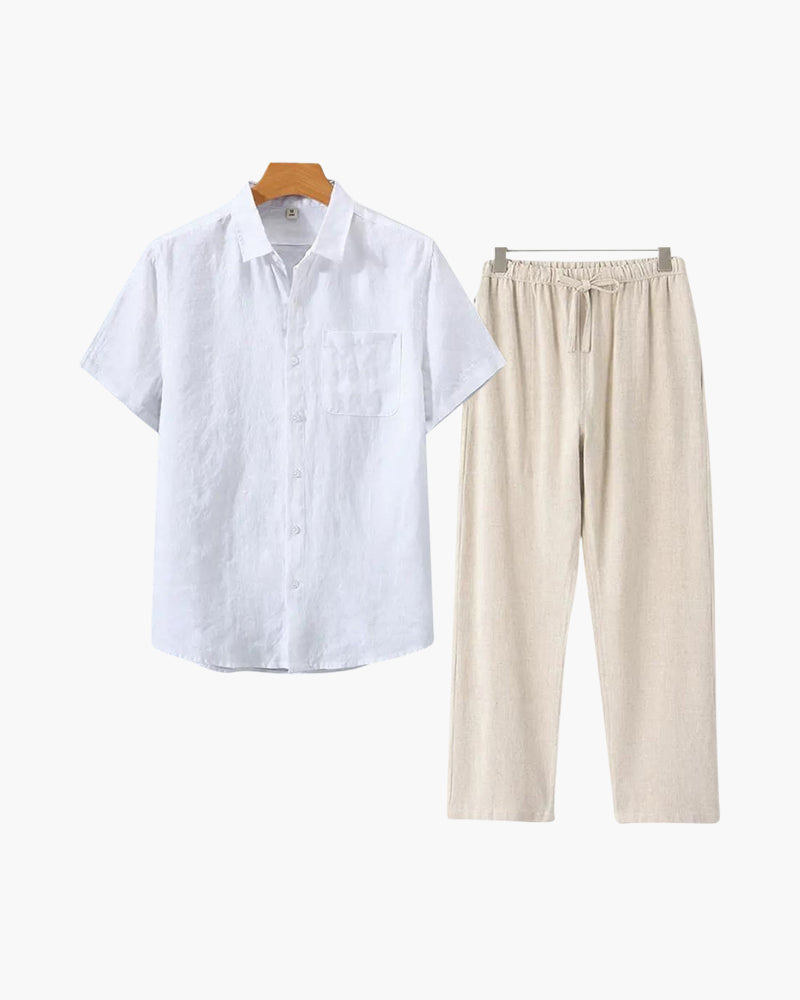 Branvel Leinen-Set (Kurzarm)