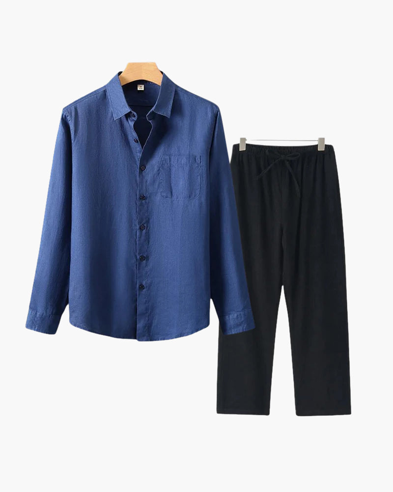 Branvel Leinen-Set (Langarm)