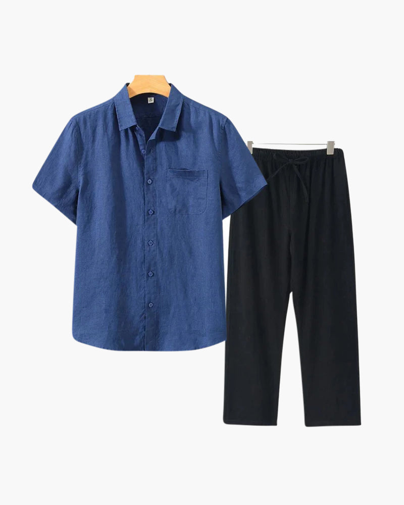 Branvel Leinen-Set (Kurzarm)