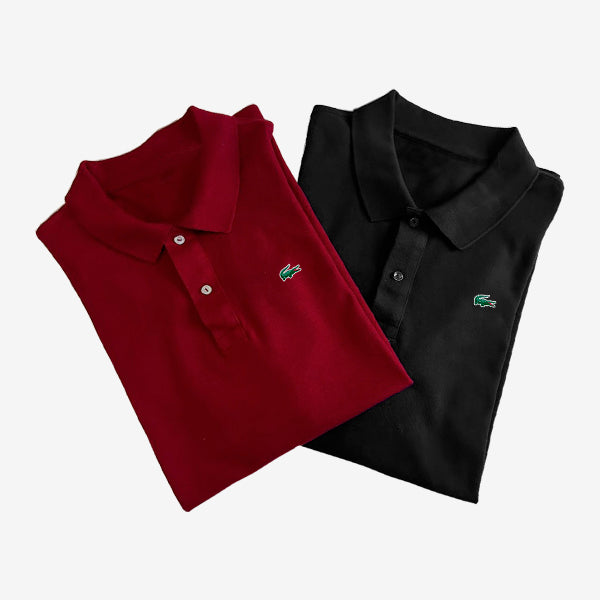 [KAUFEN SIE 1, BEKOMMEN SIE 2] 2er-Set Essential LC Poloshirts